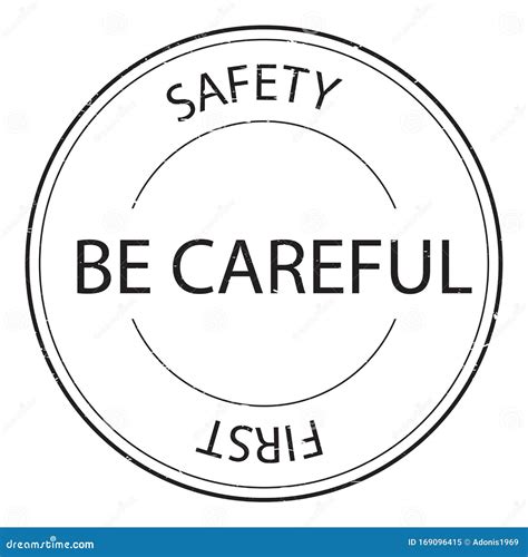 safety  careful stamp stock illustration illustration  background danger
