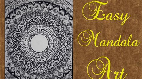 easy mandala art  beginners youtube