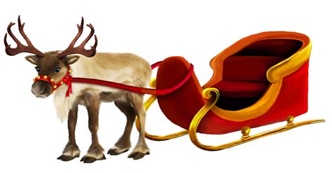 reindeer sleigh clipart   cliparts  images