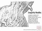 Longevity Noodles sketch template