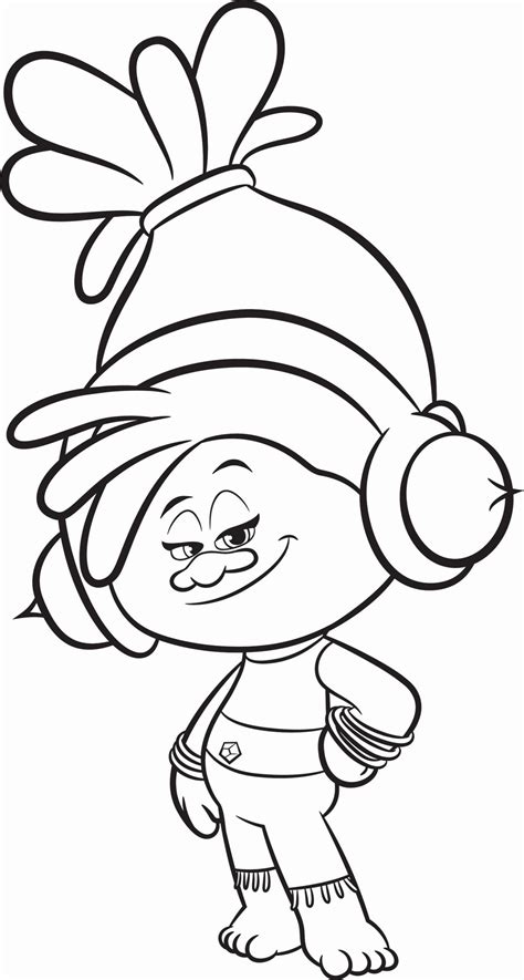 cool princess poppy coloring page ideas