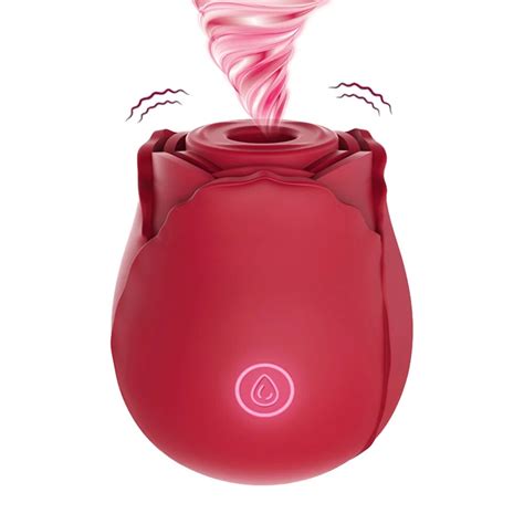 7 Intense Oral Suction Rose Vibrador Sex Toy Women Rose Red Shape