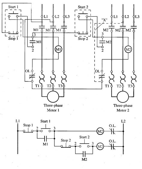 wiring diagram dol motor starter