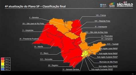 Plano São Paulo Veja O Mapa Com As Fases Por Região