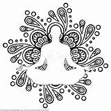 Yoga Buda Pose Getcoloringpages Malvorlagen Uh sketch template