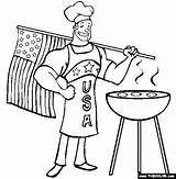 Coloring Bbq Pages Patriotic Grill July Drawing Man Color Fourth Flag Usa Apron Ii Part Gif Break Getdrawings Visit Template sketch template