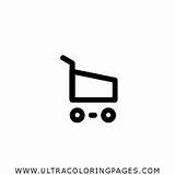 Coloring Shopping Cart sketch template