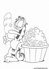 Garfield Popcorn Colorir Pobarvanka Corn Pobarvanke Kolorowanki Desenhos Malvorlage Coloriages Coloriez Malvorlagen Dzieci Trickfilmfiguren Supercoloring Dibujo Mangia Stampare Disimpan Malbuch sketch template