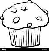 Muffin Cibo Cioccolato Oggetto Pezzetti Chocolate sketch template