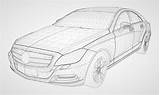 Car Isometric Blueprint Model Premium Vector sketch template