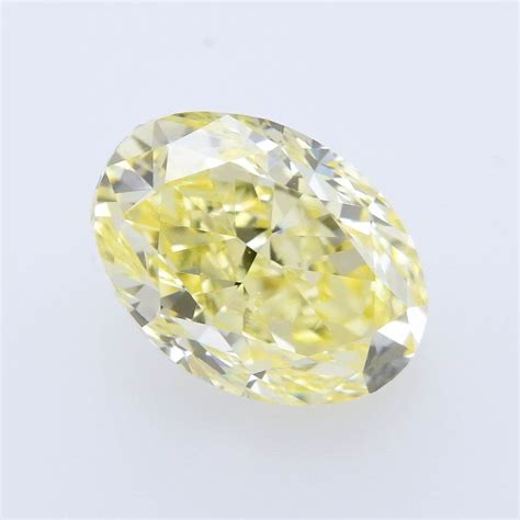 carat fancy yellow diamond oval shape vvs clarity igi sku