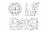 Dxf  Floral Vector 3axis Zoom Click sketch template