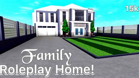 roblox bloxburg family roleplay home  exterior speedbuild youtube