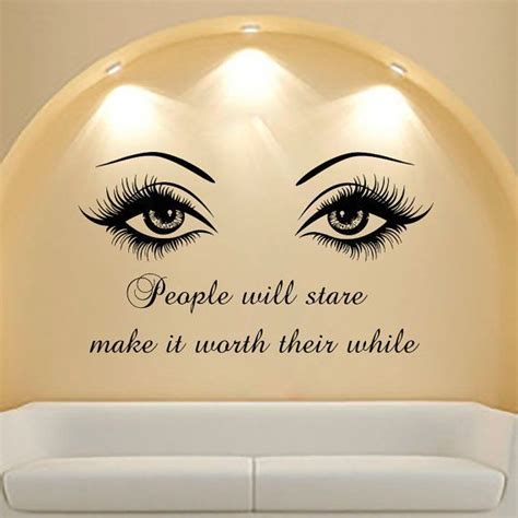 wall decal quote beauty salon make up girl woman decals vinyl sticker