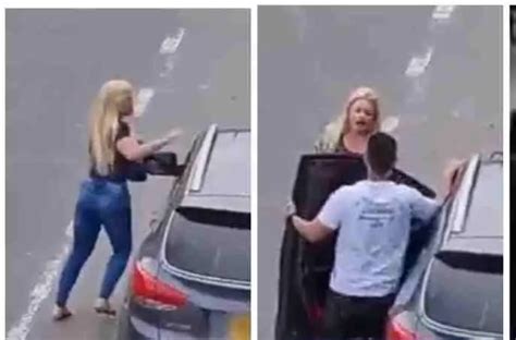 Woman Catches Her Man Banging Another Woman In A Car On The Roadside