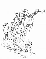Coloring Cowboy Horse Pages Shooting Riding Bad Guy Fantasy Color Awesome While Print Getcolorings Using Getdrawings Choose Board Button Printable sketch template