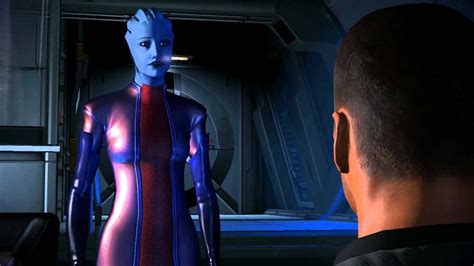 liara and shepard talk about miranda mass effect 2 lair of the