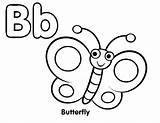 Coloring Letter Butterfly Pages Alphabet Toddlers Clipart Child Color Clipartbest Colorear Dibujos Gratis Printable Getcolorings sketch template