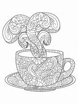 Coloring Pages Adult Mandala Books Color Destress Colouring Cup Printable Book Zentangle Teacup Stress Election Night Zen Bookriot Colorful Sheets sketch template