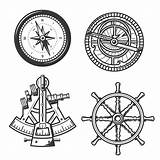 Sextant Astrolabio Compas Compass Sekstant Marien Extenso Helm Vecteurs Ster Nawigacji Morskiej Kompas Statku Barre Navire sketch template