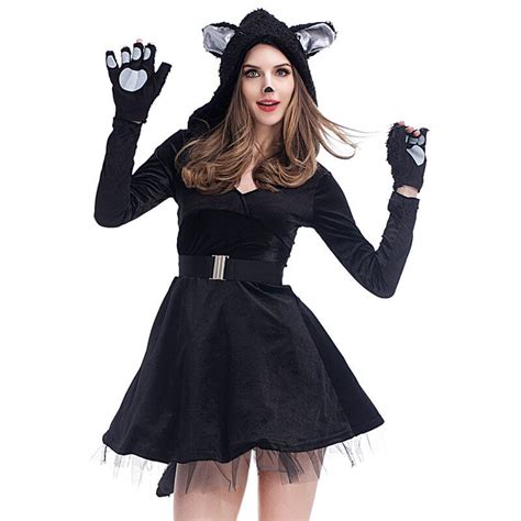 buy black cat cosplay suit dress skirt