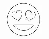 Emoji Coloring Pages Printable Heart Kids Faces Sheets Eyes Choose Board sketch template