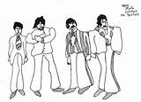 Beatles Coloring Pages Submarine Yellow Book Printable Colouring Sheets Getcolorings Lineart sketch template