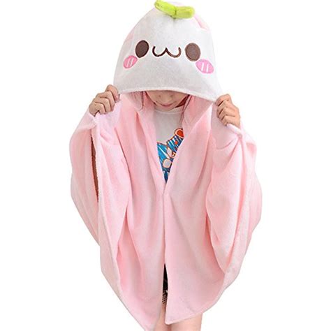 tomori cute throw blanket emoji face flannel hoodie anime plush cape
