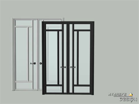nynaevedesigns altara double glass door sims  sims sims  windows
