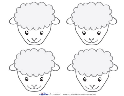 sheep face coloring coloring pages