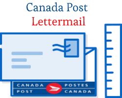 canada post lettermail rates size delivery time canada post tracking