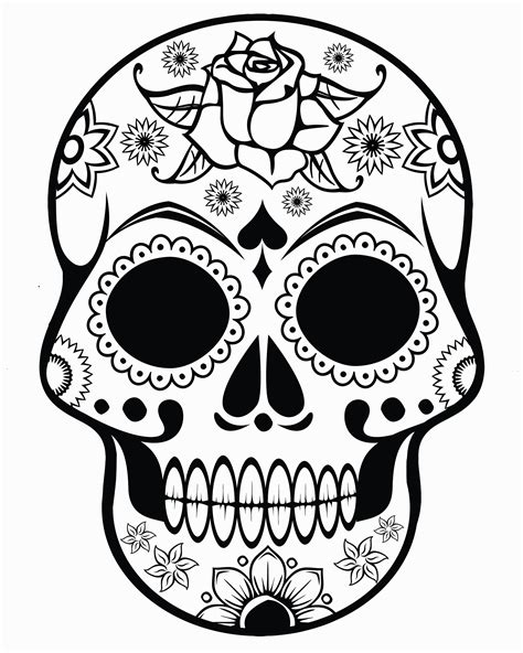adult coloring pages skull coloring home