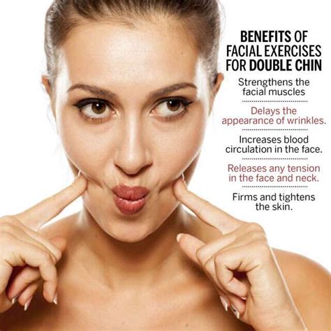 home guide  facial exercises  double chin feminain