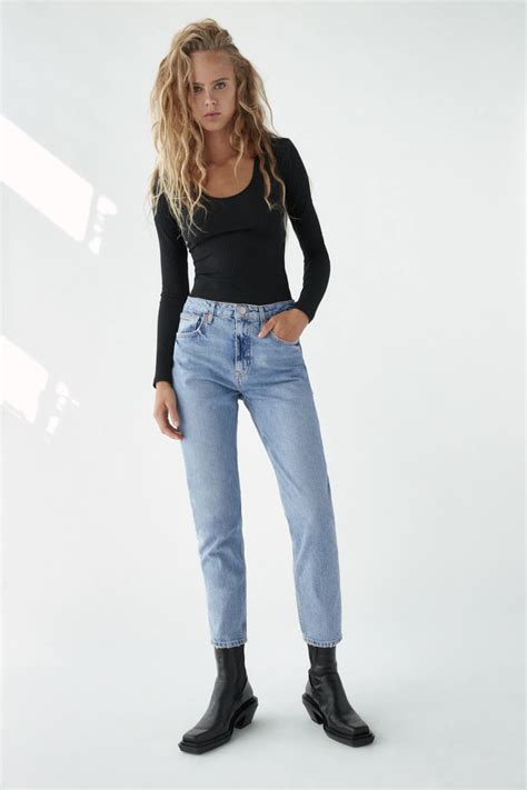 Slim Fit Hi Rise Jeans Zara United States Women Jeans Zara Jeans