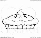 Pie Coloring Pumpkin Cream Whipped Clipart Outline Fresh Illustration Royalty Rf Toon Hit Template Pages sketch template