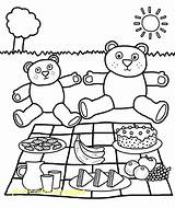Picnic Teddy Coloring Pages Bears Bear Food Family Drawing Table Printable Blanket Color Netart Colouring Kids Print Preschool Getcolorings Getdrawings sketch template