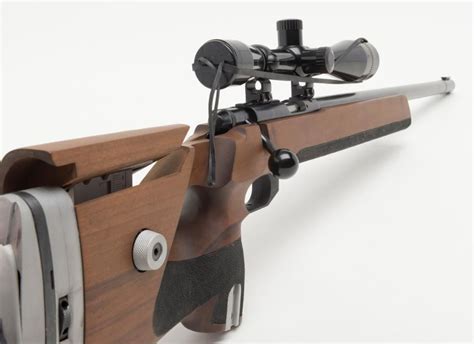 anschutz super match model  bolt action target rifle lr cal  heavy  barrel blue