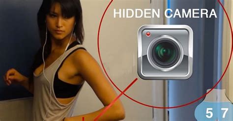 hot girl in yoga pants wears hidden camera to catch men staring video caveman circus