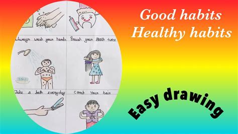 healthy habitsgood habitshealthy habits  kidshow  draw good