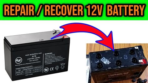 how to repair 12 volt lead acid battery youtube