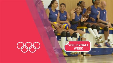 volleyball serving challenge with dominican republic women