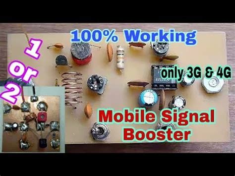 mobile phone signal booster     simple mobile signal booster circuit working