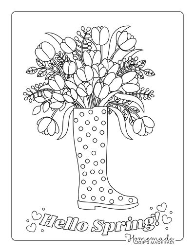 printable spring coloring pages ausmalbilder