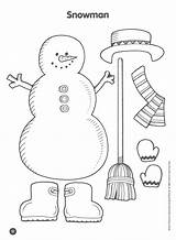 Snowman Tracing Worksheets sketch template