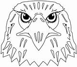 Eagle Coloring Printable Pages Bald Outline Eagles Philadelphia Face Kids Drawing Template Colouring Cartoon Print Animal Cliparts Clipart Animals Mask sketch template