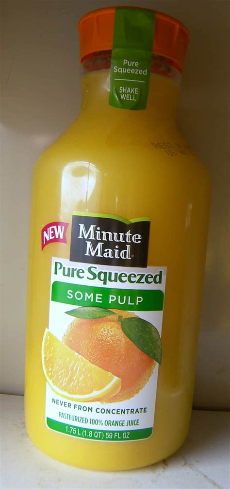 minute maid orange juice  pure squeezed eat