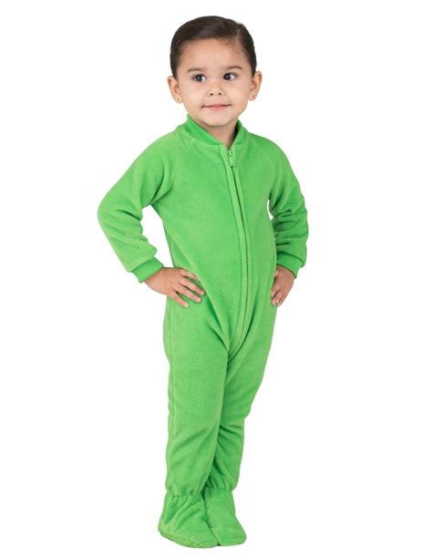 footed pajamas footed pajamas emerald green infant fleece onesie infant small fits
