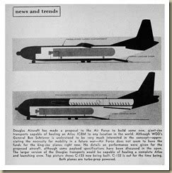 aviation archives douglas   atlas missile carrier proposal