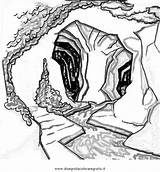 Grotta Colorare Caverna Malvorlage Misti Hohle Landschaft Malvorlagen Disegni Ausmalen sketch template