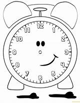 Clock Alarm Coloring Pages Color Lovely sketch template